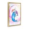 Stupell Industries Three Narwhals in Pastels Floating Frame, design by Marc Allante